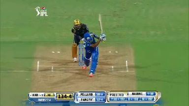 M51: MI vs KKR – Hardik Pandya Six