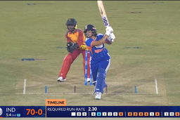 IND-W vs ZIM-W 2026, 2nd T20I: Shafali Verma Six