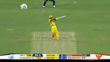M46: CSK vs SRH –  Ambati Rayudu Six