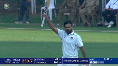 Ranji Trophy 2025, Mumbai vs J & K: Shardul Thakur leads Mumbai's rescue act with splendid ton