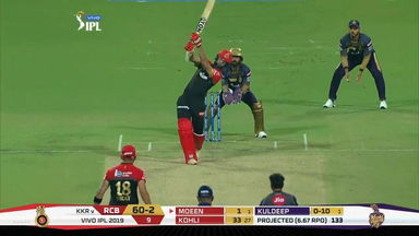 M35: KKR vs RCB – Moeen Ali Six