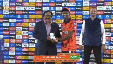 IPL 2026 M21: SRH vs RR - TATA IPL Green Dot Balls of the Match - Sakib Hussain