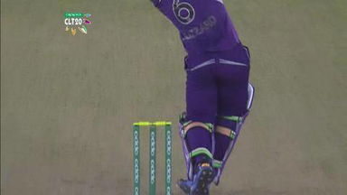 M2: KXIP vs HOB –  Aiden Blizzard Wicket