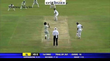 SL vs India, 3rd Test : SL 1st innings - Angelo Mathews wicket