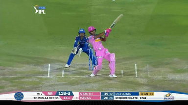 M36: RR vs MI – Riyan Parag Six