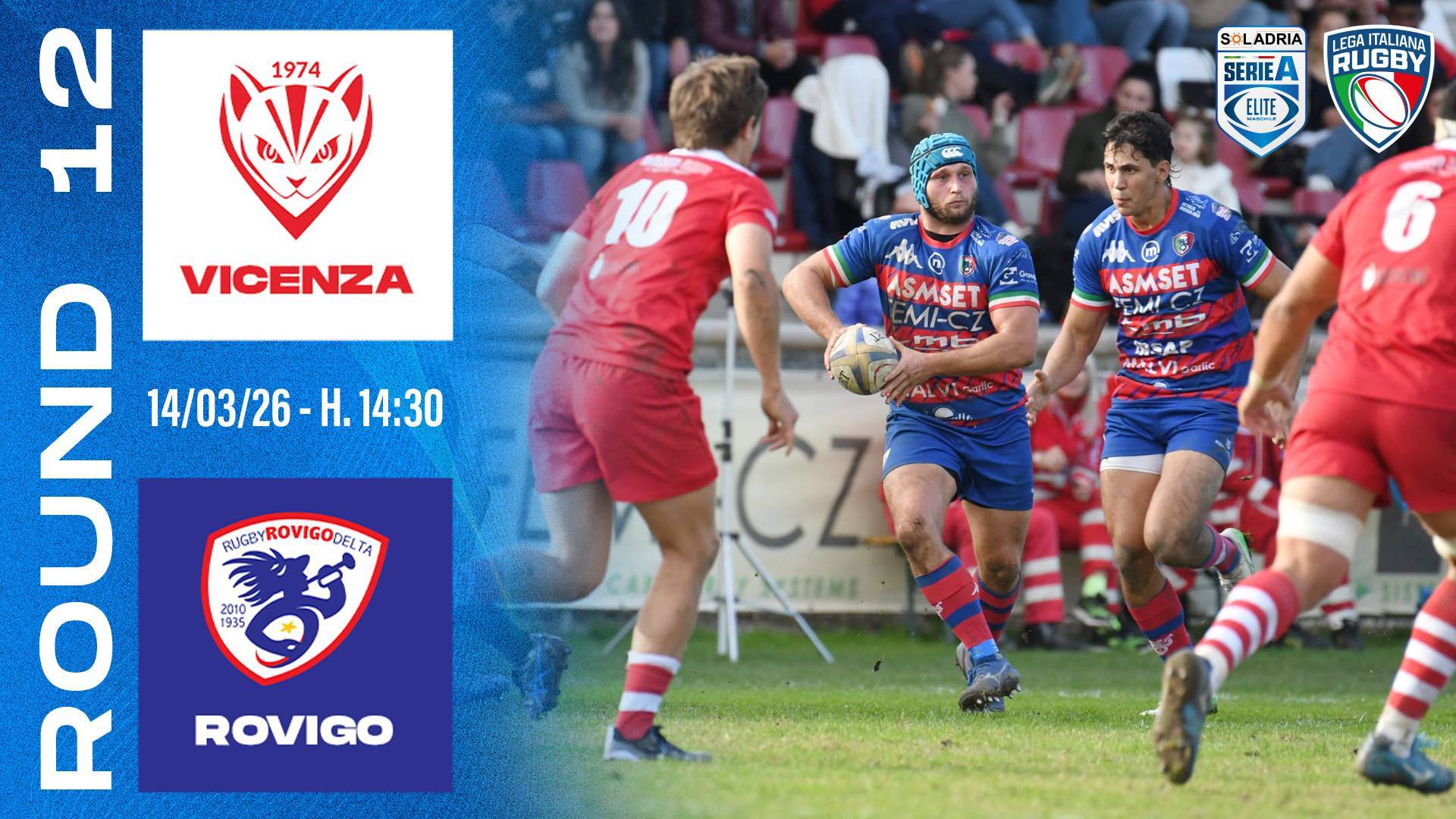 12° Turno Rangers Vicenza-Rugby Rovigo Delta