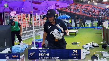 IND-W vs NZ-W 2024, 2nd ODI: Sophie Devine Wicket