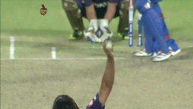 M33: KKR vs MI – Kieron Pollard Wicket
