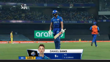 M33: MI vs CSK – Daniel Sams Wicket