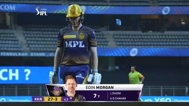 M15: KKR vs CSK – Eoin Morgan Wicket