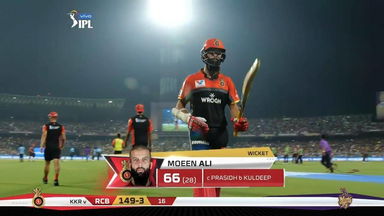 M35: KKR vs RCB – Moeen Ali Wicket