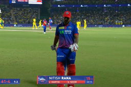 IPL 2026 M48: DC vs CSK - Nitish Rana Wicket
