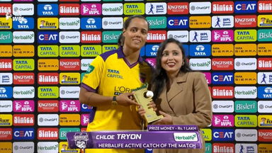Herbalife Active Catch of the Match: Match 8, Mumbai Indians vs UP Warriorz, WPL 2026: Chloe Tryon