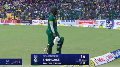 IND-W vs SA-W 2024, 3rd ODI: Nondumiso Shangase Wicket