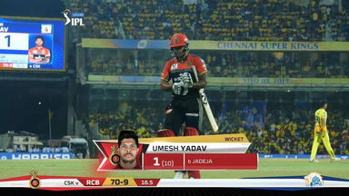 M01: CSK vs RCB – Umesh Yadav Wicket