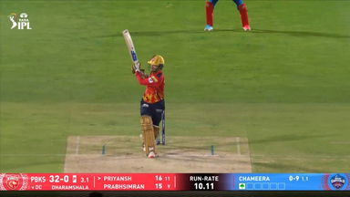 IPL 2025 M58: PBKS vs DC - Priyansh Arya Six