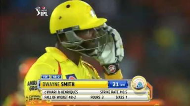 M34: SRH vs CSK – Dwayne Smith Wicket
