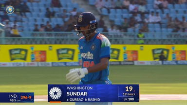 IND vs AFG 2026, 2nd ODI: Washington Sundar Wicket