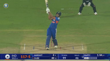 IND vs NZ 2026, 4th T20I: Shivam Dube Six