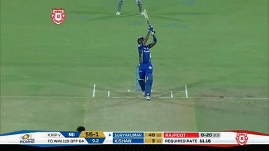 M34: KXIP vs MI – Suryakumar Yadav Six