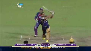 M45: KKR vs RPS - Yusuf hits 22 runs in one over