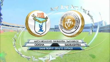 Ranji Trophy 2014-15: Odisha v Saurashtra, Saurashtra 2nd Innings highlights