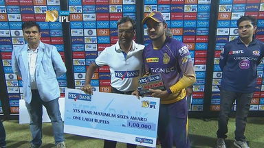 M7: MI vs KKR  – YES Bank Maximum Sixes – Manish Pandey