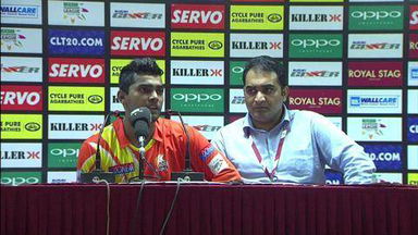 CLT20 2014 M14: DOL vs LIO  –   Press Conference – Umar Akmal
