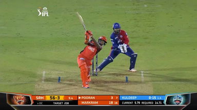 M50: DC vs SRH – Nicholas Pooran Six