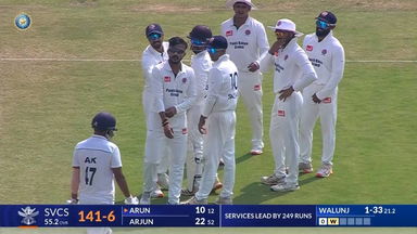 Ranji Trophy 2024/25, Maharashtra vs Services, Day 3: Match Highlights