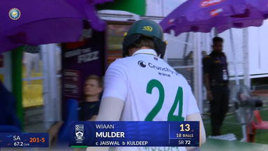 IND vs SA 2025, 2nd Test: Wiaan Mulder Wicket