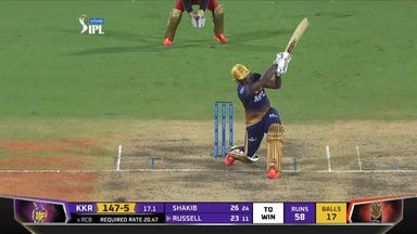 M10: RCB vs KKR   – Andre Russell Six