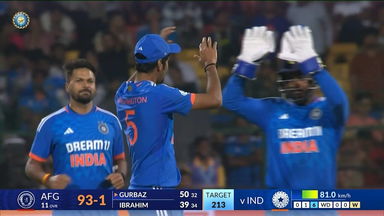 IND vs AFG 2024, 3RD T20I: Fall of Wickets