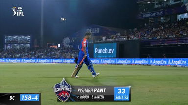 M64: DC vs LSG – Rishabh Pant Wicket