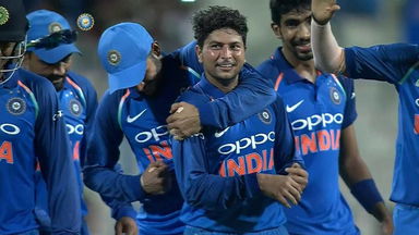 Hat-trick boy Kuldeep lights up Eden Gardens