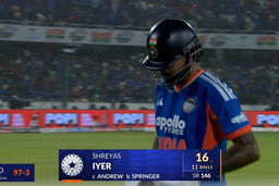 IND vs WI 2026, 4th T20I: Shreyas Iyer Wicket
