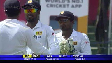 SL vs India, 3rd Test : Ind 1st Innings - Ravichandran Ashwin Wicket