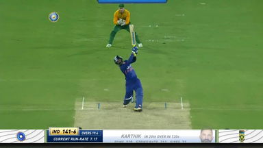 IND vs SA 2022, 2ND T20I: Dinesh Karthik Six