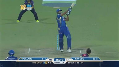 M54: KKR vs MI – Kieron Pollard Six