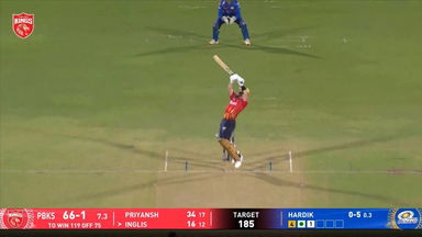 IPL 2025 M69: PBKS vs MI - Josh Inglis Six