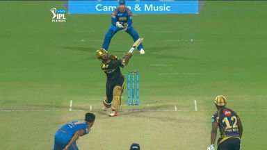DK hits it to no man's land