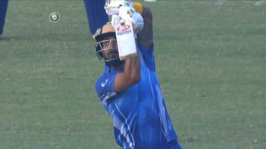 KL Rahul's eye-catching six