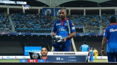 M50: DC vs CSK – Shikhar Dhawan Wicket