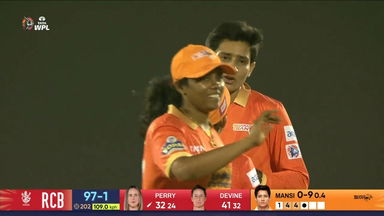 4, 4 & OUT: Mansi Joshi bounces back with Perry's wicket