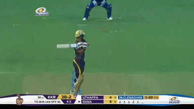 M37: MI vs KKR – Nitish Rana Six
