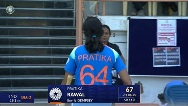 IND-W vs IRE-W 2025, 2nd ODI: Pratika Rawal Wicket