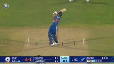 IND vs NZ 2026, 3rd T20I: Ishan Kishan Six