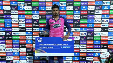 M34: DC vs RR – Punch Super Striker Of The Match – Sanju Samson