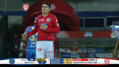 M38: KXIP vs RR – Fall of Wickets