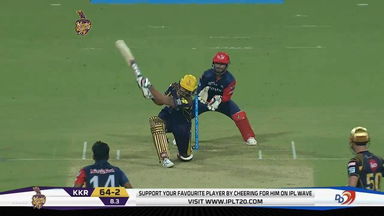 M13: KKR vs DD – Nitish Rana Six